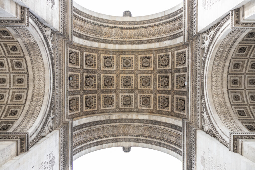 Underside of L'arc de Triomphe.